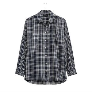Madewell Monochrome Checkered Button-Down Shirt